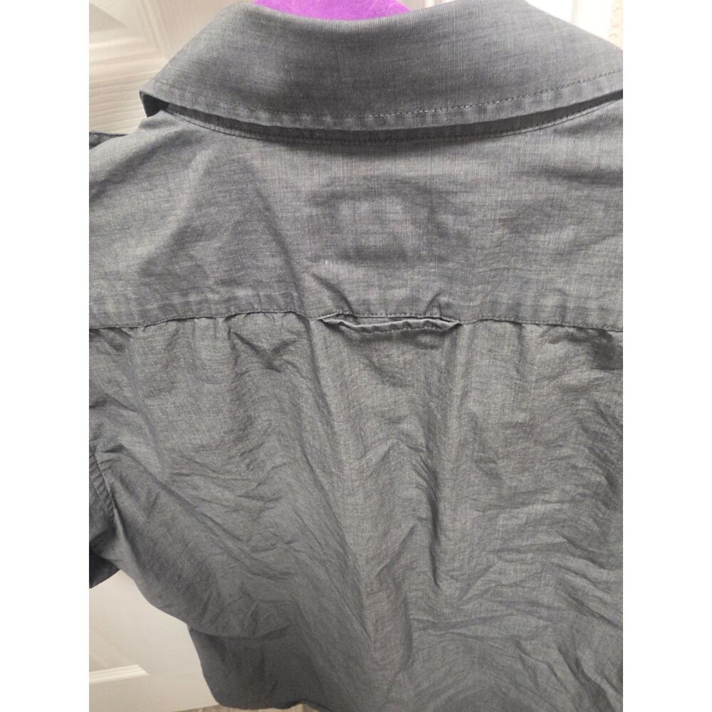 Rare Banana Republic x Virgin America Airline Crew Pilot Uniform Shirt Grey XL